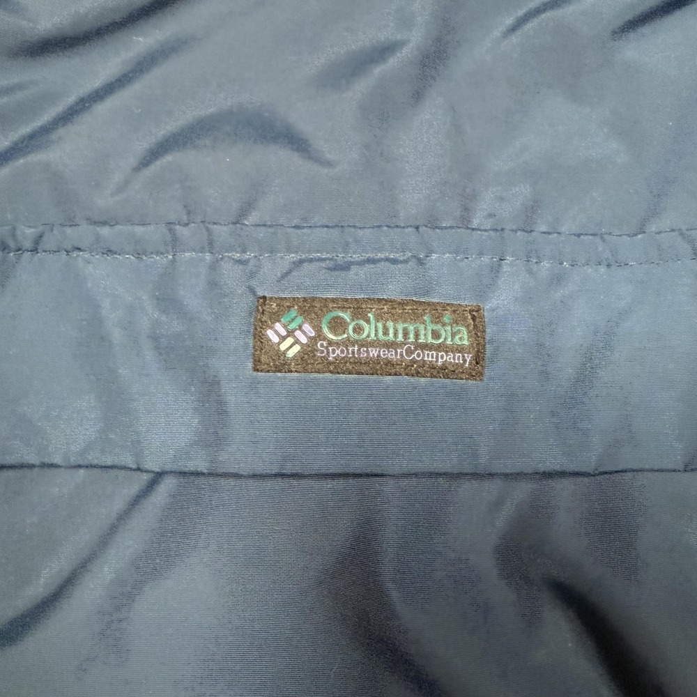 Vintage Columbia Jacket Mens Large Blue Black Full Zip Windbreaker 00s XM5990 - Picture 4 of 11